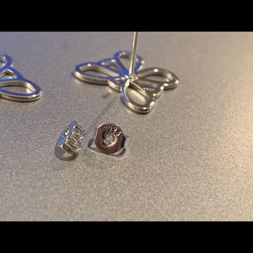 ⭐last one⭐925 sterling silver butterfly set - Picture 6 of 8